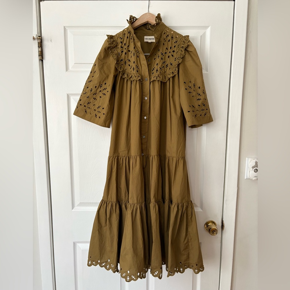 V.De.Vinster Women's Eyelet Maxi Dress